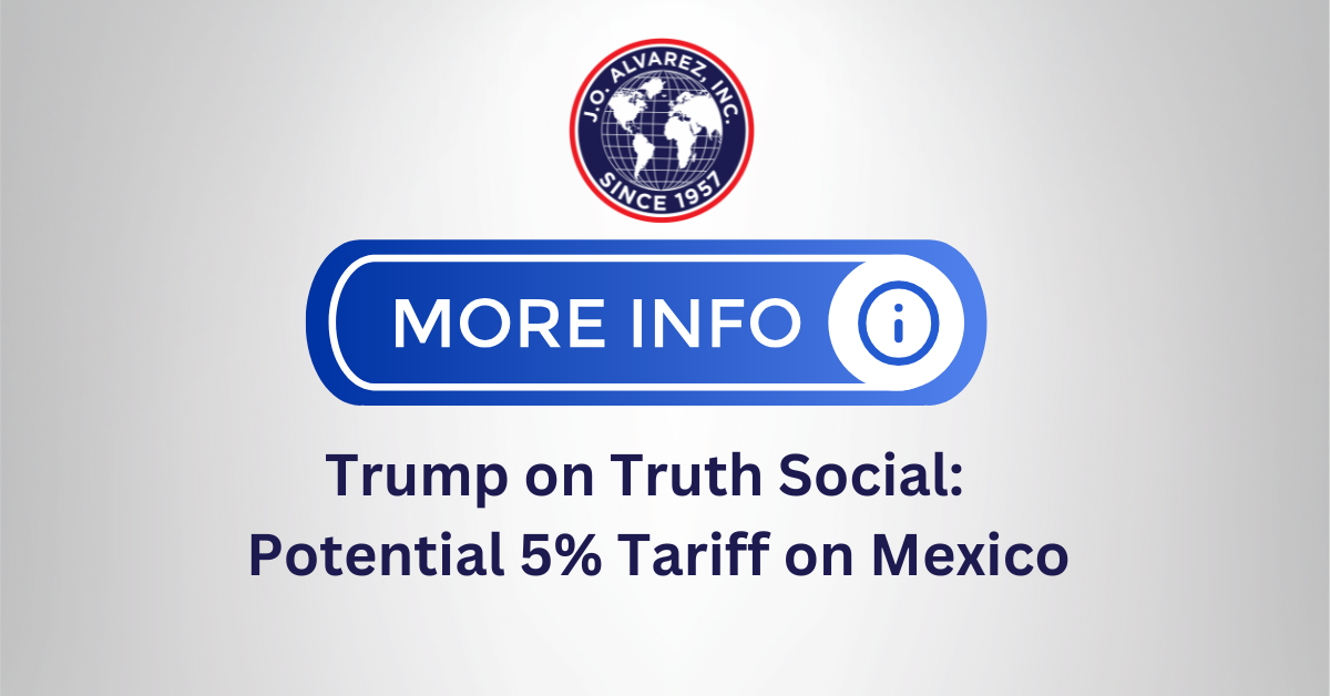 Recent Statements About a Potential 5% Tariff on Mexico