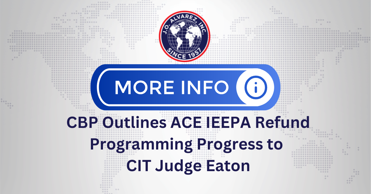 CBP Outlines ACE IEEPA Refund Programming Progress